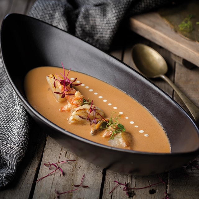 Knorr Caldo Líquido Concentrado de Marisco sin gluten y sin lactosa botella 1L - Caldo Líquido Concentrado de Marisco Knorr Professional: sabor natural al instante, en cualquier aplicación.